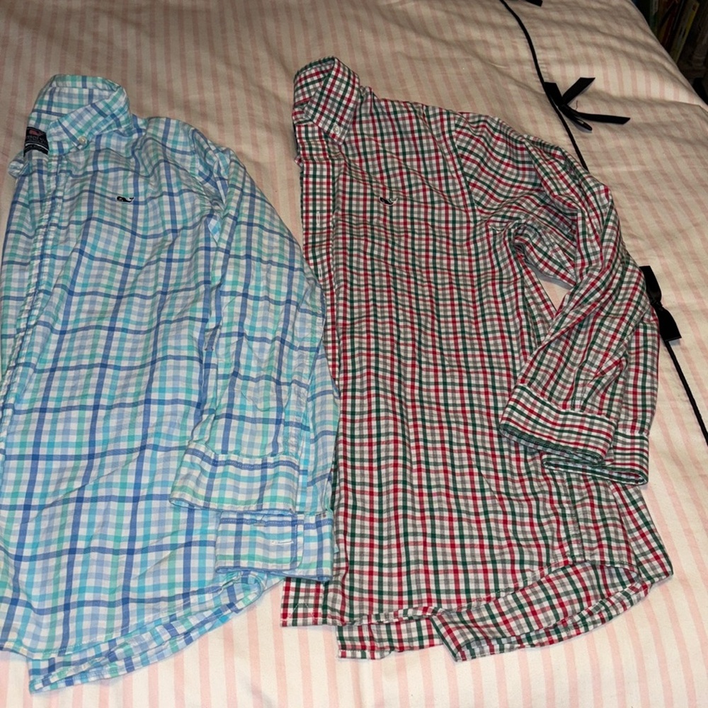 Lot of boys 12-14 Vineyard Vines oxfords